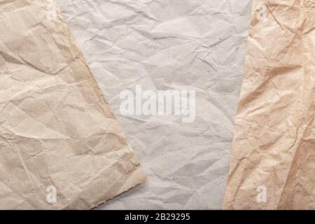 Group of Crumpled paper background texture. Paper background Stock Photo
