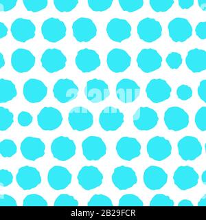 This is a illustration of Hand-painted Aligned polka dot pattern variation Stock Vector