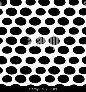 This is a illustration of Hand-painted Aligned polka dot pattern variation Stock Vector