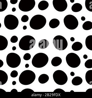 This is a illustration of Hand-painted Aligned polka dot pattern variation Stock Vector