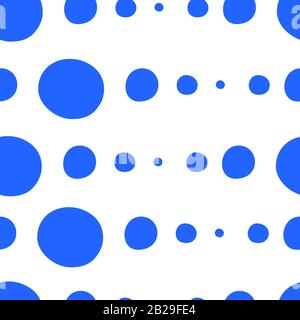 This is a illustration of Hand-painted Aligned polka dot pattern variation Stock Vector