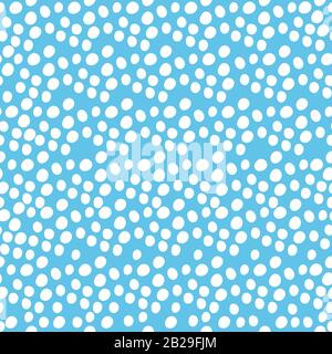 This is a illustration of Hand-painted Aligned polka dot pattern variation Stock Vector