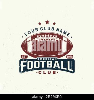 American Football or Rugby Club Badge. Vector. Concept for Shirt, Logo,  Print, Stamp, Tee, Embroidery Patch. Vintage Stock Vector - Illustration of  vector, flying: 249296744