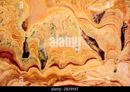 Marble nature texture made as if performed by fluid art technique. The drawing includes swirls of marble. Pattern can be used for wallpaper or design. Stock Photo