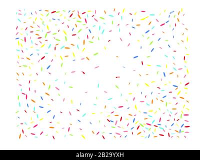 Multicolor hexagonal shapes structure. Confetti new background pattern. The good confetti background illustrations design. Stock Vector