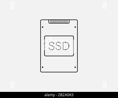 SSD icon vector logo set collection for web app ui Stock Vector Image ...