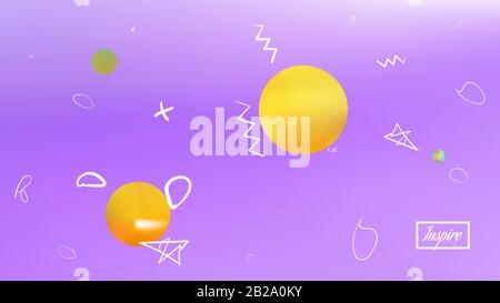 Remarkable universe background. Minimal hi-res and fresh. Illustration, smooth. Stars, planets, signs. Stock Vector
