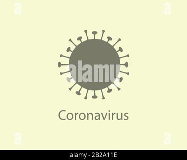Coronavirus, flu icon. Vector illustration, flat design. Stock Vector