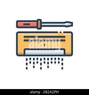 Icon for ac service,cleaner Stock Vector