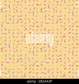 arrows on yellow background seamless vector pattern Stock Vector