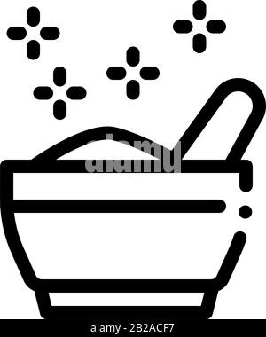 Thailand Traditional Meal Icon Thin Line Vector Stock Vector