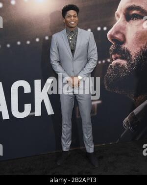 Los Angeles, USA. 01st Mar, 2020. Da'Vinchi arrives at the Warner Bros Pictures' THE WAY BACK Los Angeles Premiere held at the Regal LA Live in Los Angeles, CA on Sunday, ?March 1, 2020. (Photo By Sthanlee B. Mirador/Sipa USA) Credit: Sipa USA/Alamy Live News Stock Photo