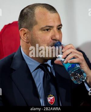 Dejan Stankovic Head coach of FK Crvena zvezda reacts during the UEFA  Europa League match at Giuseppe Meazza, Milan. Picture date: 25th February  2021. Picture credit should read: Jonathan Moscrop/Sportimage via PA