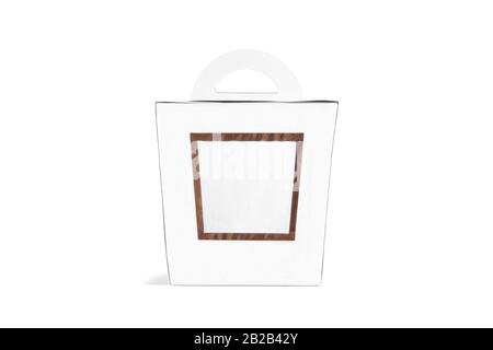 Download Kraft box Mockup with Handle Stock Photo - Alamy