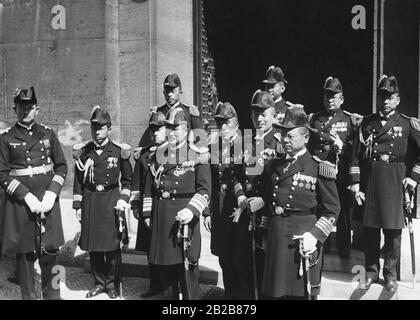 The naval staff of the Imperial Japanese Navy during a visit to Berlin. Stock Photo