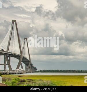 The Arthur Ravenel Jr. Bridge that connects Charleston to Mount ...