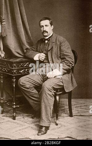 ALEXANDER BORODIN (1833-1887) Russian compiser and chemist in 1865 Stock Photo