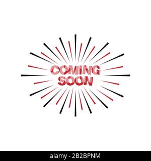 New stylish coming soon sign. an icon for website page site and offline banner. coming Soon stamp vector illustration Stock Vector