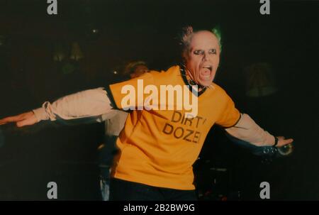 Keith Flint of the Prodigy performing live at the Brighton Centre in Brighton. Photographed by James Boardman Stock Photo