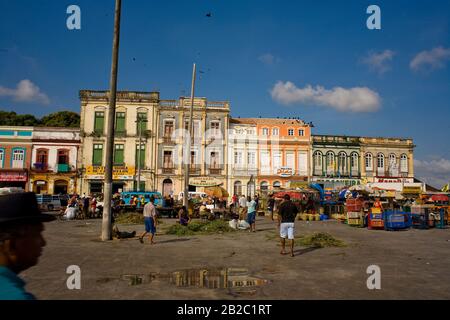 People, Fair of Açaí, Belém, Pará, Brazil Stock Photo