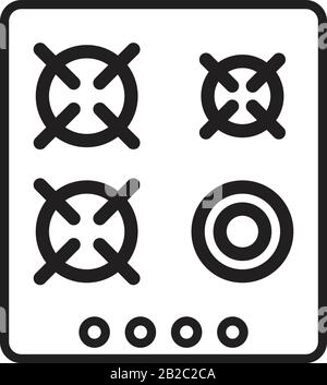 Stove icon template black color editable. Stove icon symbol Flat vector illustration for graphic and web design. Stock Vector