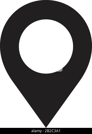 Location vector icon template black color editable. Location vector icon Infinity sign icon symbol Flat vector illustration for graphic and web design Stock Vector
