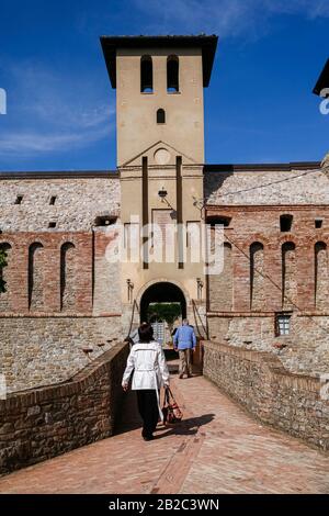 Italy Emilia Romagna Felino Castle Stock Photo