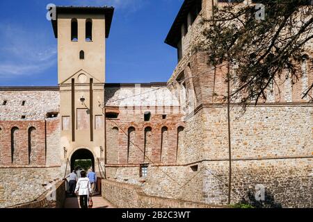 Italy Emilia Romagna Felino Castle Stock Photo