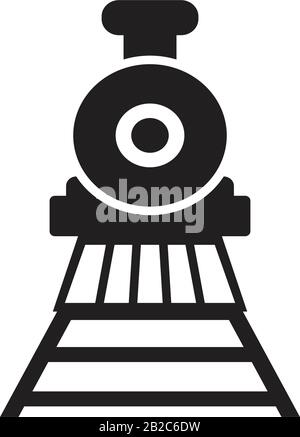 Train icon template black color editable. Train icon symbol Flat vector illustration for graphic and web design. Stock Vector