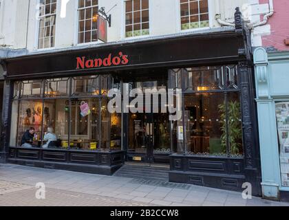 Nando's on a York High Street Stock Photo