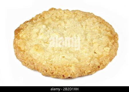 Swedish oat cookie isolated on white background Stock Photo