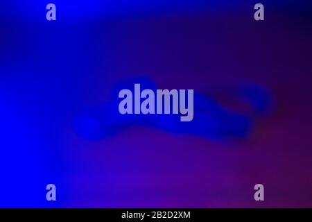 Majorelle Blue is a clear, intense, fresh blue. Stock Photo