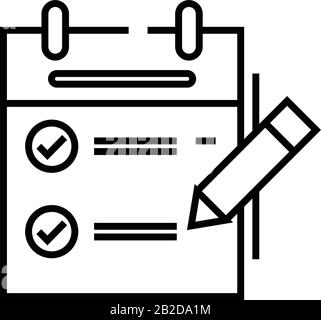 Solving problems line icon, concept sign, outline vector illustration, linear symbol. Stock Vector
