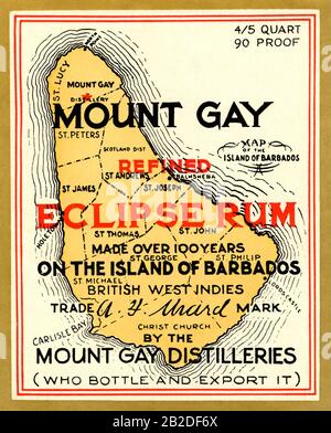 Mount Gay Eclipse Rum Stock Photo