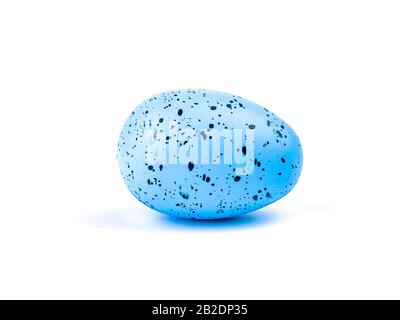 Colored easter eggs on a white background. Stock Photo