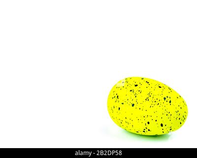 Colored easter eggs on a white background. Stock Photo