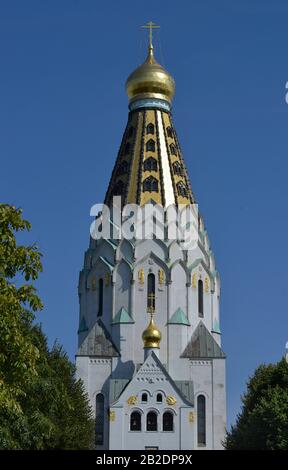 Russische Gedaechtniskirche, Philipp-Rosenthal-Strasse, Leipzig, Sachsen, Deutschland Stock Photo