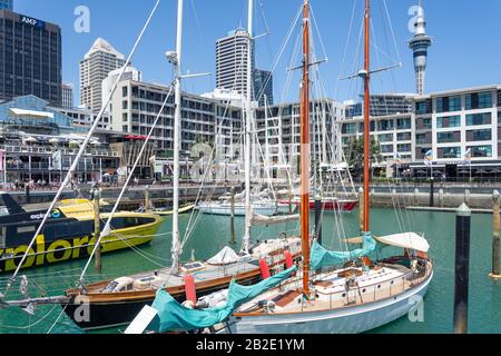 Viaduct Harbour, Auckland Waterfront, City Centre, Auckland, Auckland Region, New Zealand Stock Photo