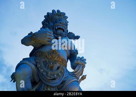 Warrior god protecting the temple in Petitenget on the island of Bali Stock Photo