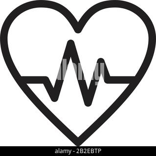 Heart icon template black color editable. Heart icon symbol Flat vector illustration for graphic and web design. Stock Vector