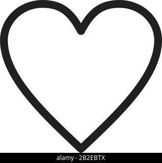 Heart icon template black color editable. Heart icon symbol Flat vector illustration for graphic and web design. Stock Vector