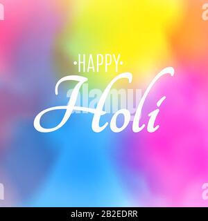 Holi festival of colors. Explosion of colors. Multicolor spray. Colorful fog dust. Vector illustration. EPS 10 Stock Vector