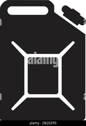Jerrycan icon template black color editable. Jerrycan icon symbol Flat vector illustration for graphic and web design. Stock Vector
