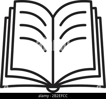 Book icon template black color editable. Book icon symbol Flat vector illustration for graphic and web design. Stock Vector