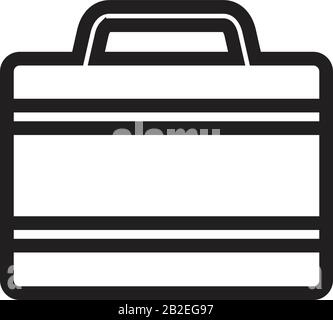 Bag icon template black color editable. Bag icon symbol Flat vector illustration for graphic and web design. Stock Vector