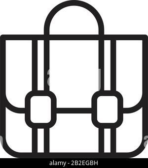 Bag icon template black color editable. Bag icon symbol Flat vector illustration for graphic and web design. Stock Vector