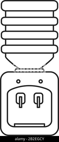 Dispenser icon template black color editable. Dispenser icon symbol Flat vector illustration for graphic and web design. Stock Vector