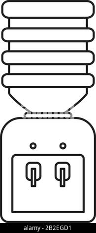 Dispenser icon template black color editable. Dispenser icon symbol Flat vector illustration for graphic and web design. Stock Vector