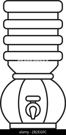Dispenser icon template black color editable. Dispenser icon symbol Flat vector illustration for graphic and web design. Stock Vector