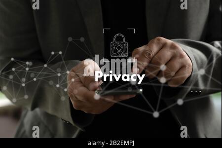 Privacy Access Identification Password Passcode and Privacy Stock Photo
